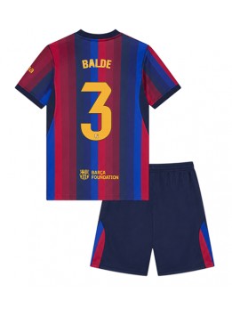 Detské Futbalové oblečenie Barcelona Alejandro Balde #3 2026-27 Krátky Rukáv - Domáci (+ trenírky)